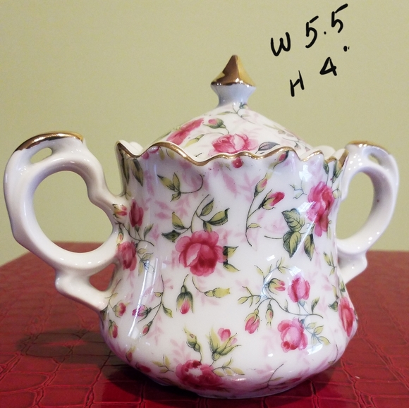 Lefton China Hand Painted Sugar and Cremer Set - Picture 14 of 14